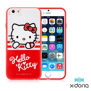 【X-doria】 Hello Kitty iPhone6 Plus (5.5吋) 保護殼-心悅系列紅
