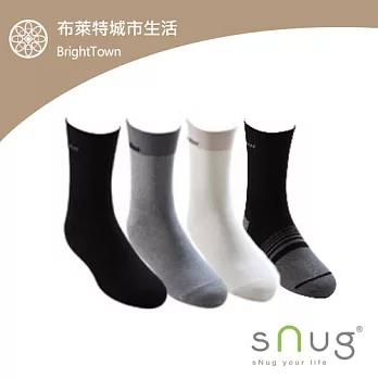 snug腳臭剋星 - 斯傑利高科技竹炭嫘縈除臭纖維【科技紳士襪2雙】- 共有5色可選米白色 25-27