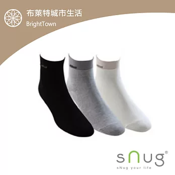 snug腳臭剋星 - 斯傑利高科技竹炭嫘縈除臭纖維【休閒短襪2雙】(不分男女) - 共有3色可選黑色 20-22