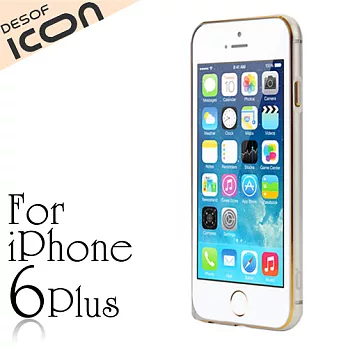 DESOF iCON No.6 iPhone6 Plus 5.5吋鋁合金金屬邊框(鈦金銀)