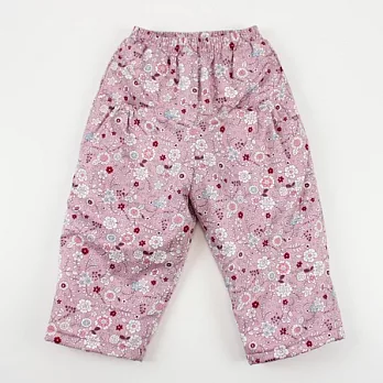 【愛的世界】MYBABY小兔花園系列舖棉磨毛褲-台灣製-105粉紅色