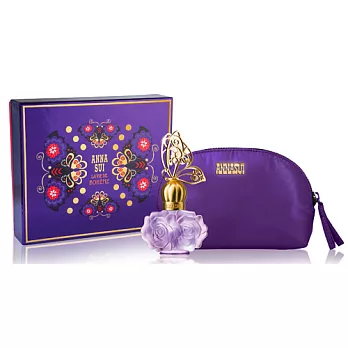 【ANNA SUI】紫蝶戀彩漾禮盒-淡香水30ml+化妝包