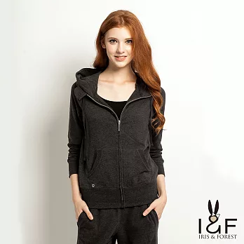 INF全尺碼 休閒圈毛立領連帽外套12279S灰色