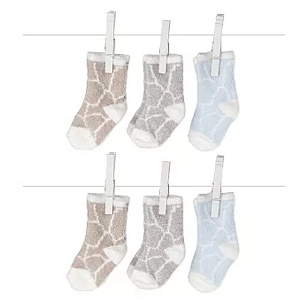 【Little Giraffe】 可愛造型襪(6件)藍系三色