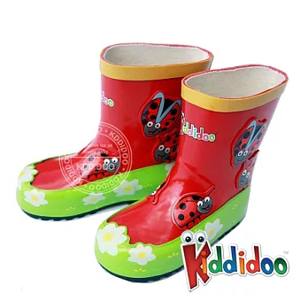 【kiddidoo】比利時品牌兒童雨鞋_瓢蟲25(腳長15公分)