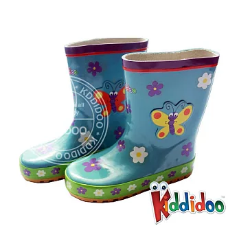 【kiddidoo】比利時品牌兒童雨鞋_蝴蝶25(腳長15公分)