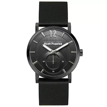 Hush Puppies 新經典品味設計腕錶-黑