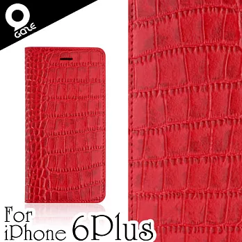 Gaze Ruby Croco iPhone6 Plus 5.5吋寶石紅鱷紋手工真皮保護套