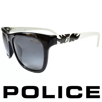 POLICE 義大利警察都會款個性型男眼鏡-膠框(白色) POS1895-0700