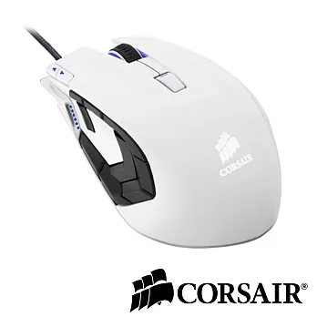 CORSAIR M95 RTS電競雷射滑鼠-極地白