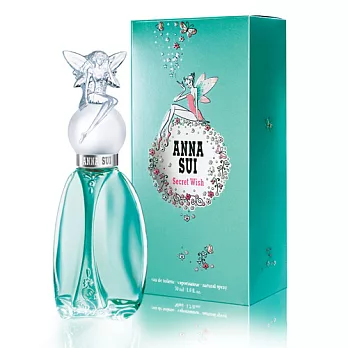 【ANNA SUI】安娜蘇50ml任選+贈獨家奢華晶鑽手/項鍊款許願精靈淡香水50M