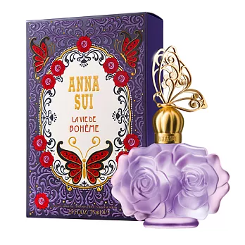 【ANNA SUI】安娜蘇50ml任選+贈獨家奢華晶鑽手/項鍊款紫蝶戀淡香水 50M