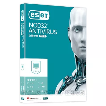 ESET NOD32 ANTIVIRUS 防毒單機一年