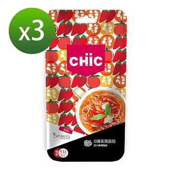 CHiC Q彈系蒟蒻麵-四川麻辣風味(3份/袋)X3