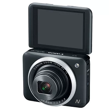 (公司貨)Canon PowerShot N2 自拍粉餅機-送32G記憶卡+專用電池+原廠相機套..共8好禮/黑色