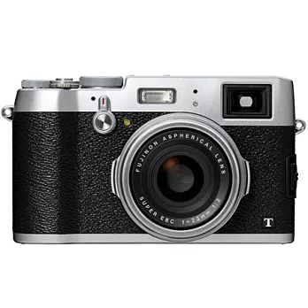 (公司貨)FUJIFILM X100T 經典復古23mm廣角定焦相機-送32G記憶卡+專用鋰電池+大吹球+拭鏡筆+保護貼/銀色