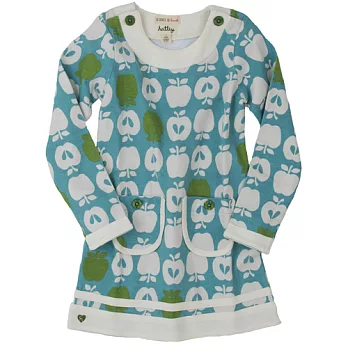 Hatley -(長)厚棉洋裝-青蘋果4 (104CM)藍