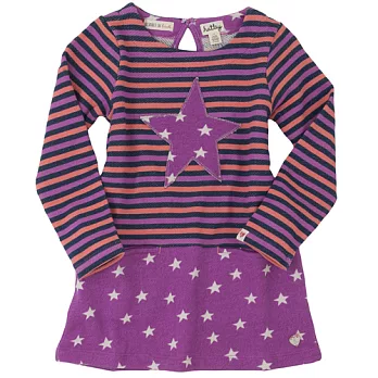 Hatley -(長)棉洋裝-紫色星星4 (104CM)紫