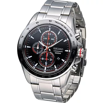 精工 SEIKO Criteria 極速快感計時腕錶 7T92-0SC0R SNDG17P1黑色+紅色