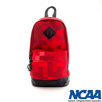 NCAA - 單肩後背包 跳躍的格子 豬鼻系輕量尼龍單肩後背包 - 火紅格子火紅格子