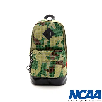 NCAA - 單肩後背包 大塊色彩 豬鼻系尼龍輕量單肩後背包 - 迷彩綠