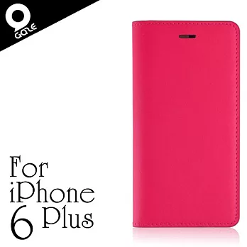 LAYBLOCK Apple iPhone6 Plus 5.5吋手工真皮保護套-粉