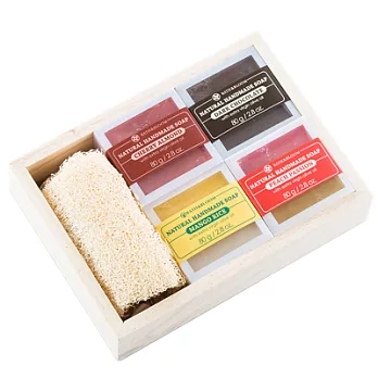Bath & Bloom手工香皂木質禮盒四件組-果香系列