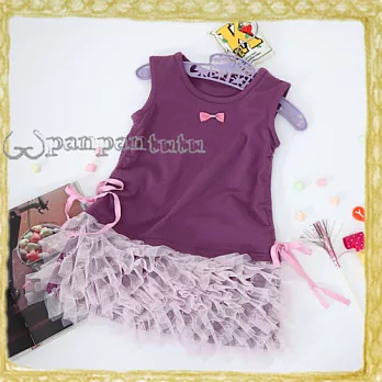 Panpantutu -蕾絲花苞洋裝(葡萄紫)90紫