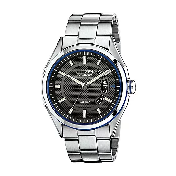 CITIZEN 夏日浪潮光動能時尚優質腕錶-黑面-AW1141-59E