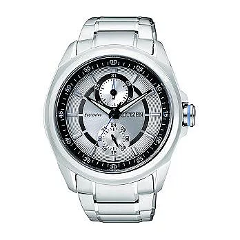 CITIZEN Eco-Drive 專屬保鑣時尚光動能優質腕錶-銀-BU3000-55A