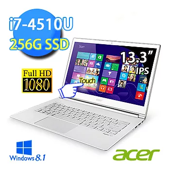 【Acer】S7-392-74518G25tws06 13.3吋FHD畫質觸控筆電 (I7-4510U/8G/256GBSSD/Win8.1)