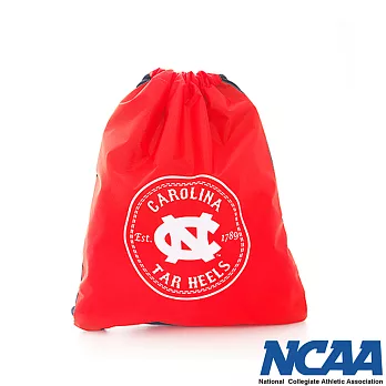 NCAA - 年輕人束口包 北卡標誌尼龍防潑水束口拉繩後背包S (附鉤環小袋) - 小亮桔