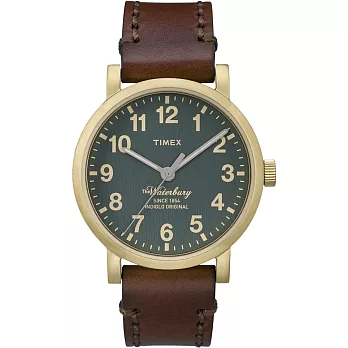 【TIMEX 】160周年紀念限量經典復刻冷光系列 (金/綠/咖啡 T2P58900)