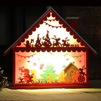 【鹿燈】北歐風格創意燈飾-聖誕假期小木屋
