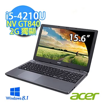 【Acer】E5-571G-59DS 15.6吋筆電 (i5-4210U/4G/2G獨顯/1TB/WIN8.1)