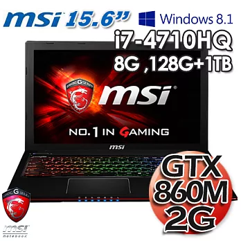 MSI GE60 2PE 15.6吋i7-4710HQ最新8系列GTX-860M獨顯2G Win 8.1 專業電競筆電