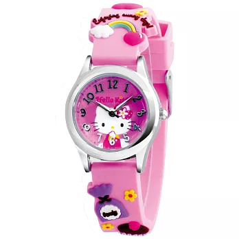 Hello Kitty 美味時光俏麗腕錶-粉紅