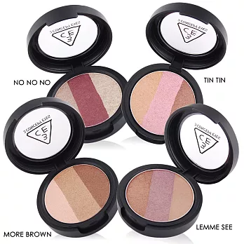 3CE 超顯色珠光三色眼影(3.6g)-多色可選NO NO NO