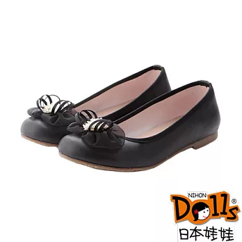 Dolls華麗珍珠芭蕾舞手工娃娃鞋-夢幻粉大人款36經典黑