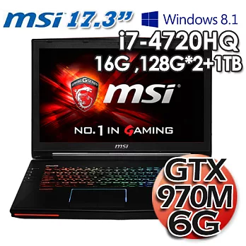 msi 微星 GT72 2QD 四代I7 17.3吋 6G獨顯 Win8.1電競筆電(精裝版)