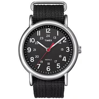 【TIMEX 】天美時經典復刻冷光Weekender系列 (黑 T2N647)