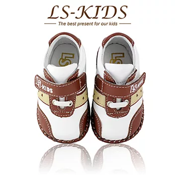 【LS-KIDS】手工精緻學步鞋-柔軟皮革系列-superstar復古卡其13復古卡其