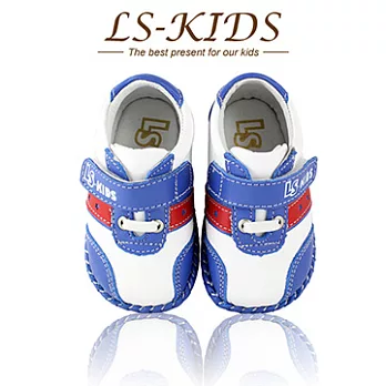 【LS-KIDS】手工精緻學步鞋-柔軟皮革系列-superstar時尚藍13時尚藍