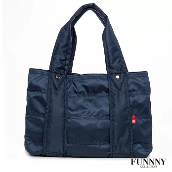 FUNNNY 日本直送 超輕量尼龍肩背托特包 藍