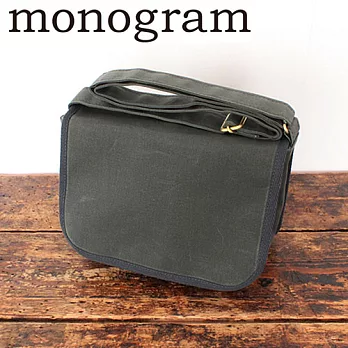 monogram 日本帆布相機包(mini) - 秋綠色
