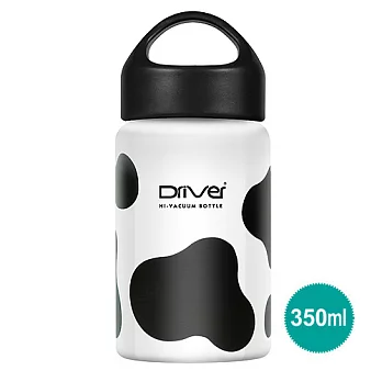 Driver冷熱隨行掀蓋保冰杯350ml-乳牛