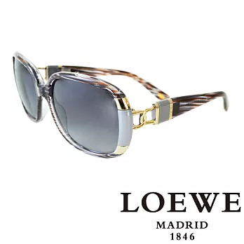 LOEWE 西班牙皇室品牌羅威兩環扣太陽眼鏡(大理石)SLW807-0M61