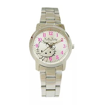 HELLO KITTY 等愛的心情休閒時尚優質腕錶-白-LK556LWCA-1