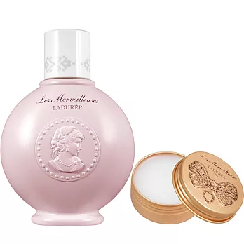 LADUREE 蕾美寶石護唇精華(20g)+花園香氛身體乳(190ml)#玫瑰