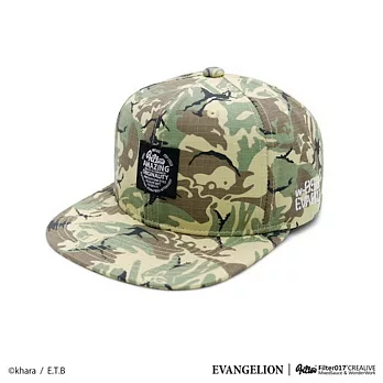 Filter017 X Evangelion - EVA Camo Snapback Cap 迷彩棒球帽迷彩